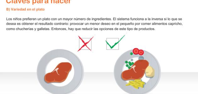 Infografía educativas Alimentos sanos para niños 