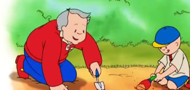 Vídeo Caillou planta zanahorias
