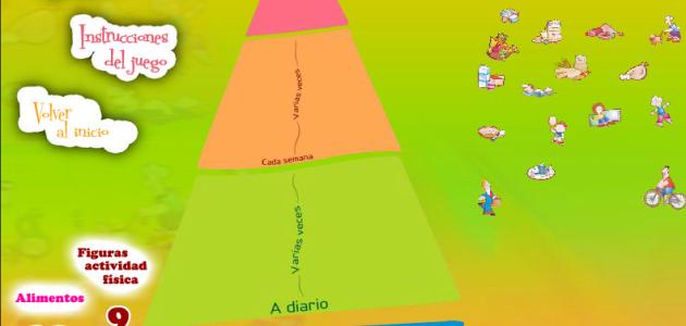 juego online alimentacion pirámide nutricion