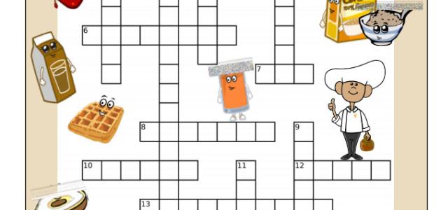 juegos Crucigrama del desayuno