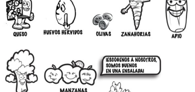 Selecciona Frutas y Vegetales Para tu Ensalada 2