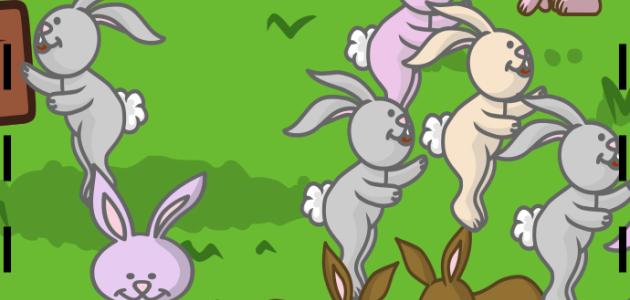 rompecabezas 5 conejitos de pascua