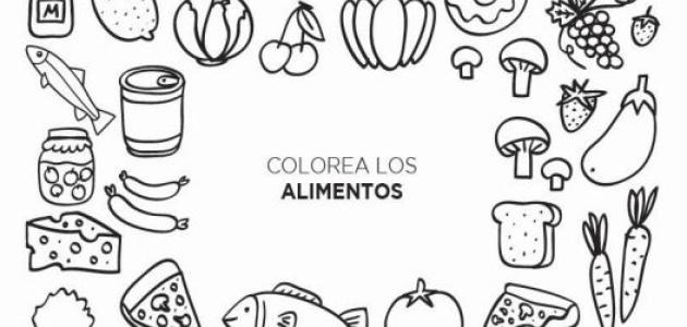 Colorea alimentos juego
